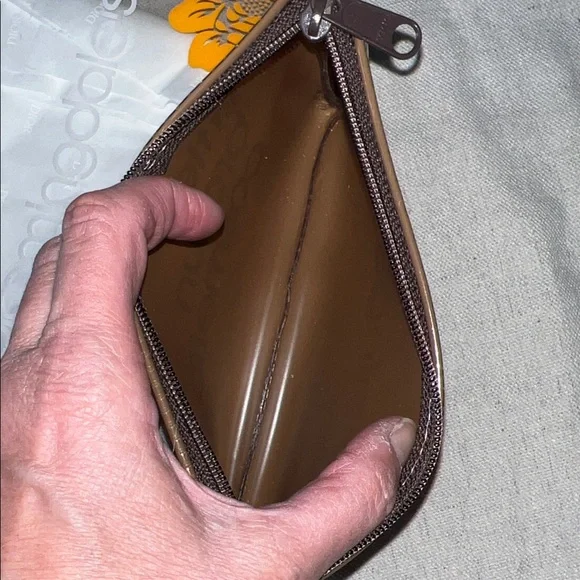 Bloomingdale's Brown and Clear Floral Travel Set Cosmetic Bags - Picture 9 of 9